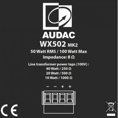 Настенная акустика AUDAC WX802MK2/B